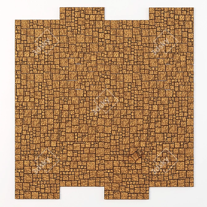 Triangular Marble Slab: High Quality, Textured 3D model image 5