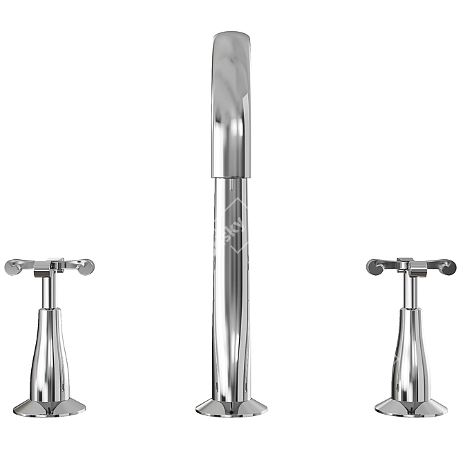 Nobili CP212/1CR Mixer: Sleek & Functional 3D model image 2