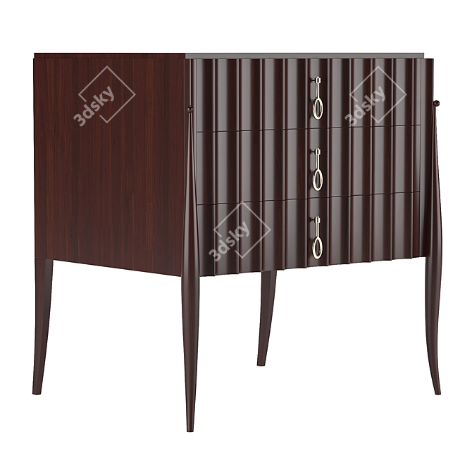 Elegant Lily Koo Side Table 3D model image 3