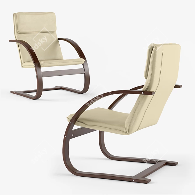 Ultimate Comfort: JYSK TUNE Armchair 3D model image 3