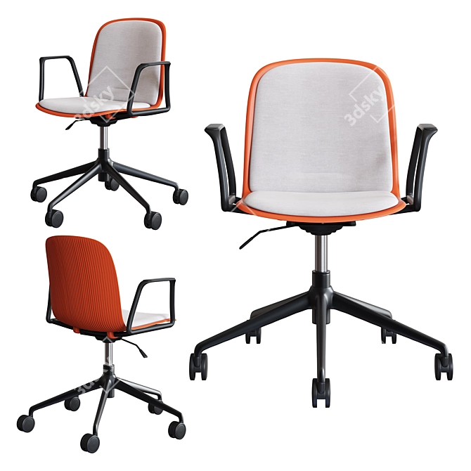 Cavatina Office Chair Set - Stylish and Ergonomic 3D model image 2