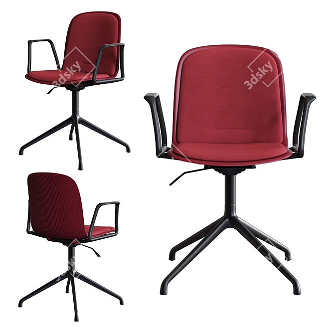 Cavatina Office Chair Set - Stylish and Ergonomic 3D model image 3