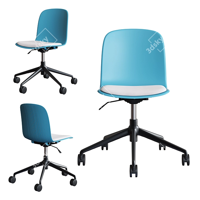 Cavatina Office Chair Set - Stylish and Ergonomic 3D model image 4