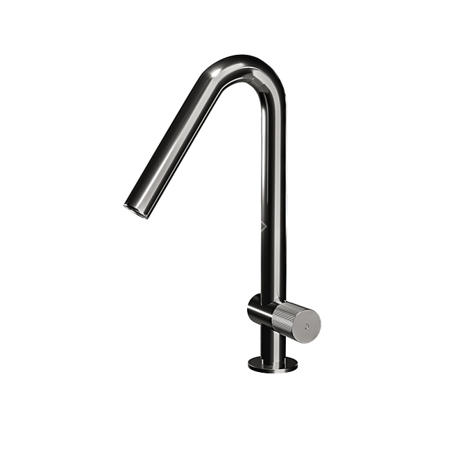 Sleek Stainless Steel 22mm Faucet 3D model image 1