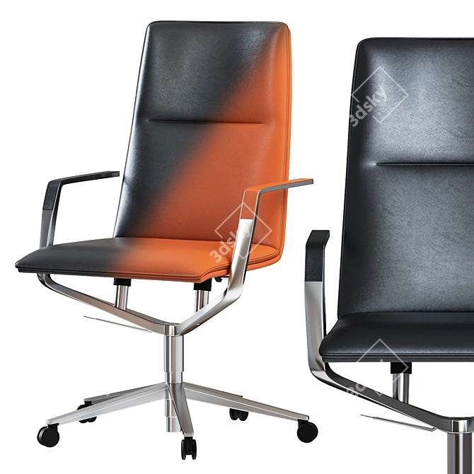 Modern Sola Conference Chair 3D model image 2