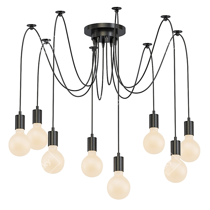 Title: Modern Chandelier Collection 3D model image 4