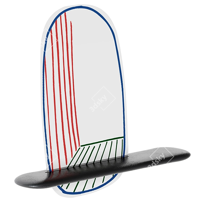 Bonaldo New Perspective Mirror: Reflecting Modern Elegance 3D model image 3