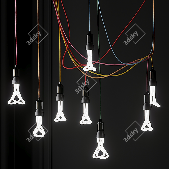 Unique Design Plumen Chandelier 3D model image 3