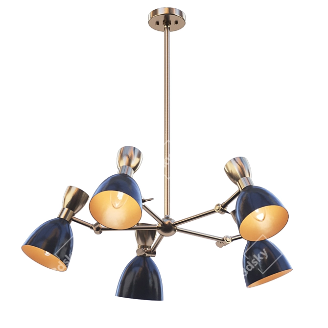 Villa Lumi Charlie 5 Ceiling Lamp 3D model image 1