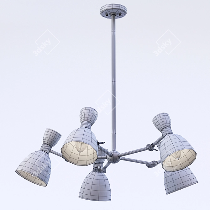 Villa Lumi Charlie 5 Ceiling Lamp 3D model image 3