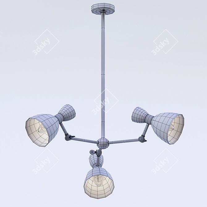 Villa Lumi Charlie 3 Ceiling Lamp 3D model image 3
