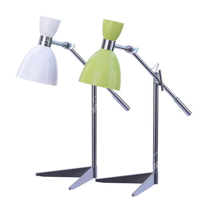 Elegant Villa Lumi Charlie Table Lamp 3D model image 1