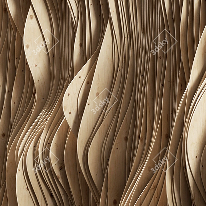 Parametric Plywood Panel Decor 3D model image 4