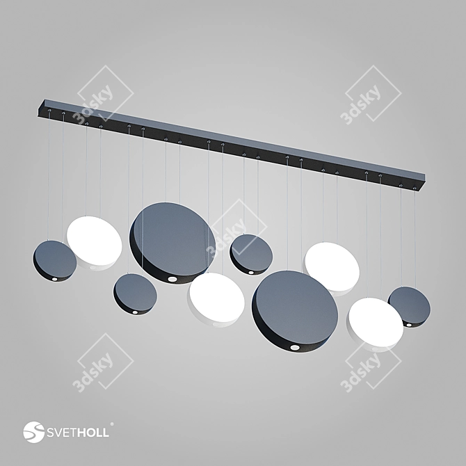 Elegant Albedo Chandelier 3D model image 3