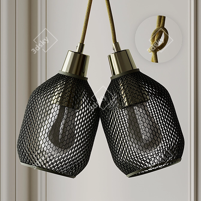 Hive Shade Plumen 002 LED Pendant 3D model image 1