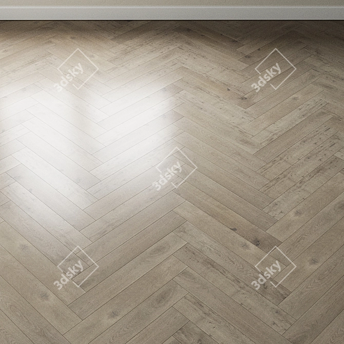Gray Velvet Oak Parquet: Coswick Inspire 3D model image 3