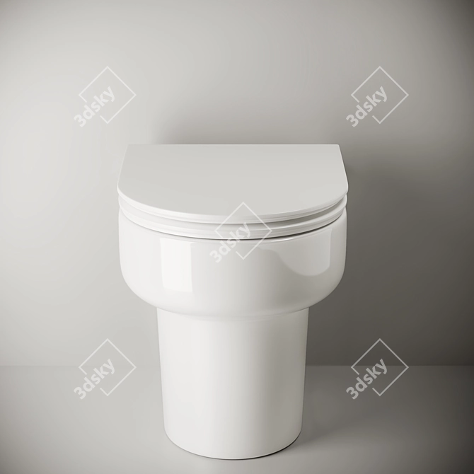 Title: Ceramica Nova Brick - CN314010 Corner Toilet 3D model image 2