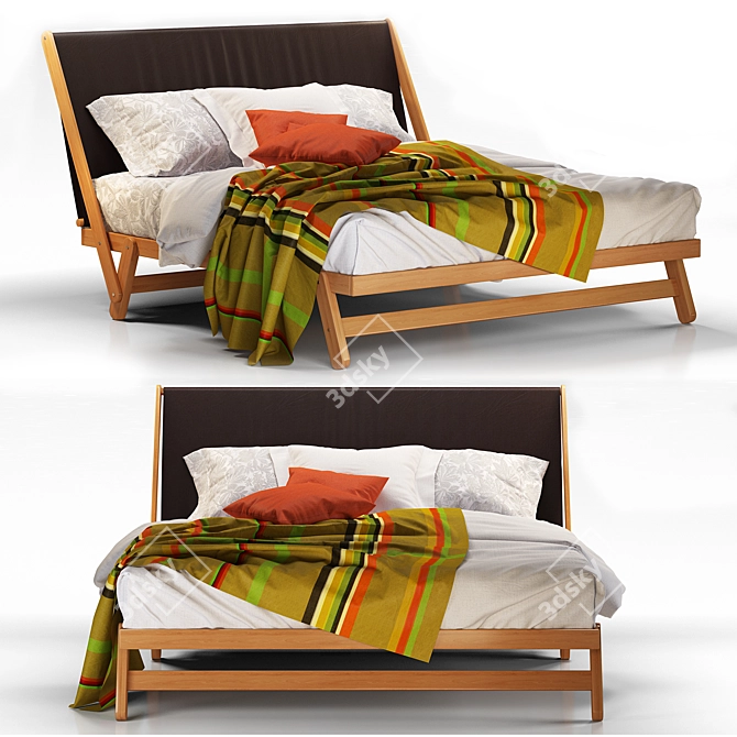 Noctis Tolo Bed: Sleek and Stylish 3D model image 1