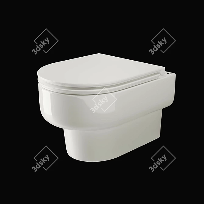 Ceramica Nova Brick Wall-hung Basin 3D model image 1
