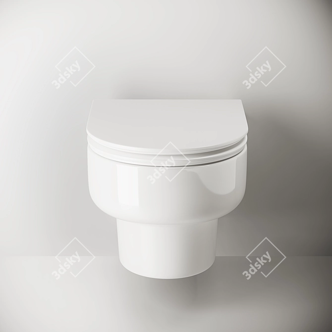 Ceramica Nova Brick Wall-hung Basin 3D model image 2