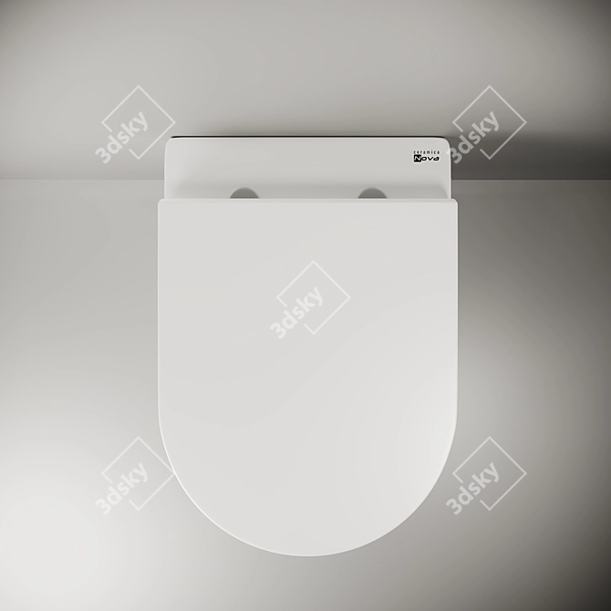 Ceramica Nova Brick Wall-hung Basin 3D model image 3