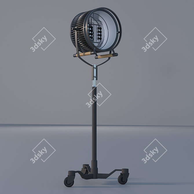 Elegant Saigata Floor Lamp 3D model image 2