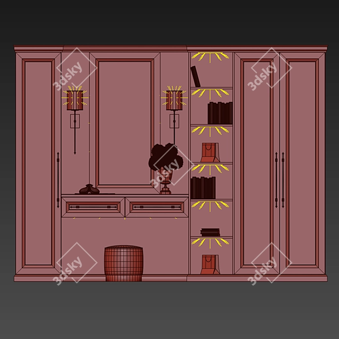 Roomy Closet for Your Space 3D model image 2