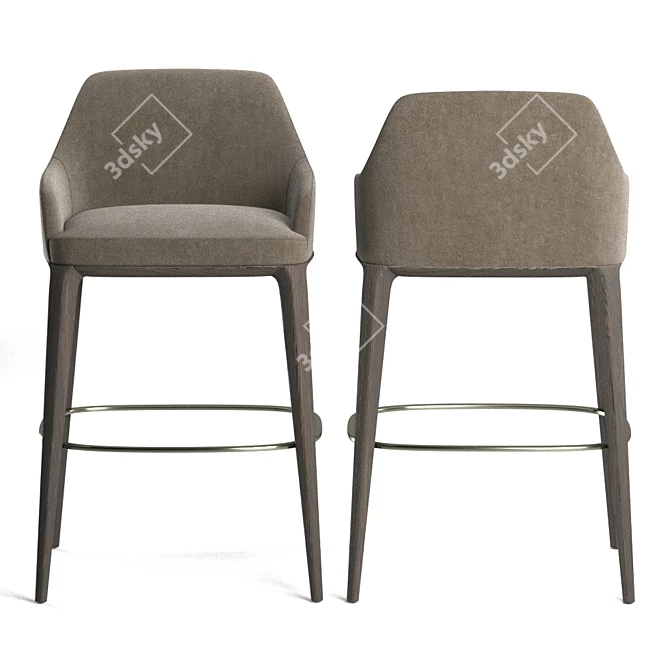 Elegant Poliform Sophie Chair 3D model image 2