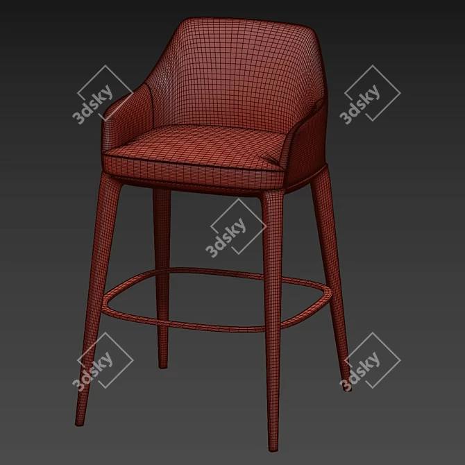 Elegant Poliform Sophie Chair 3D model image 3