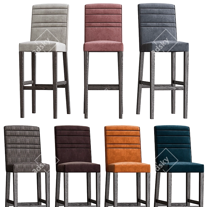 Elegant Sabrina Dining Chair 3D model image 1