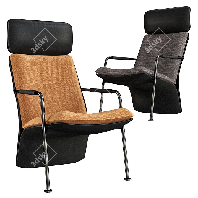 Luxurious Poltrona Frau Arabesque 3D model image 3