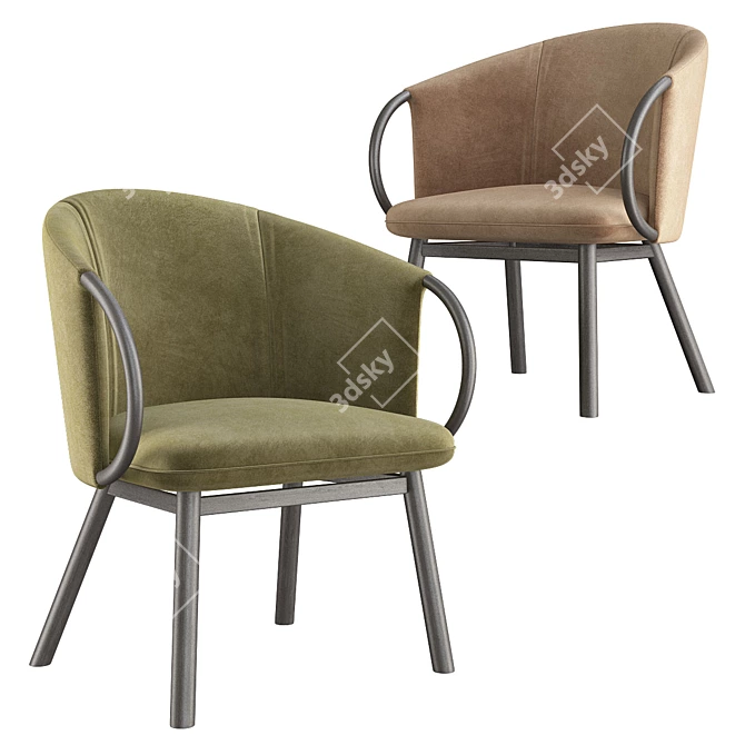 Elegant Zant 04 Chair 3D model image 1