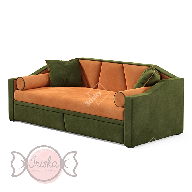 Cozy William Kids Sofa by Iriska 3D model image 1