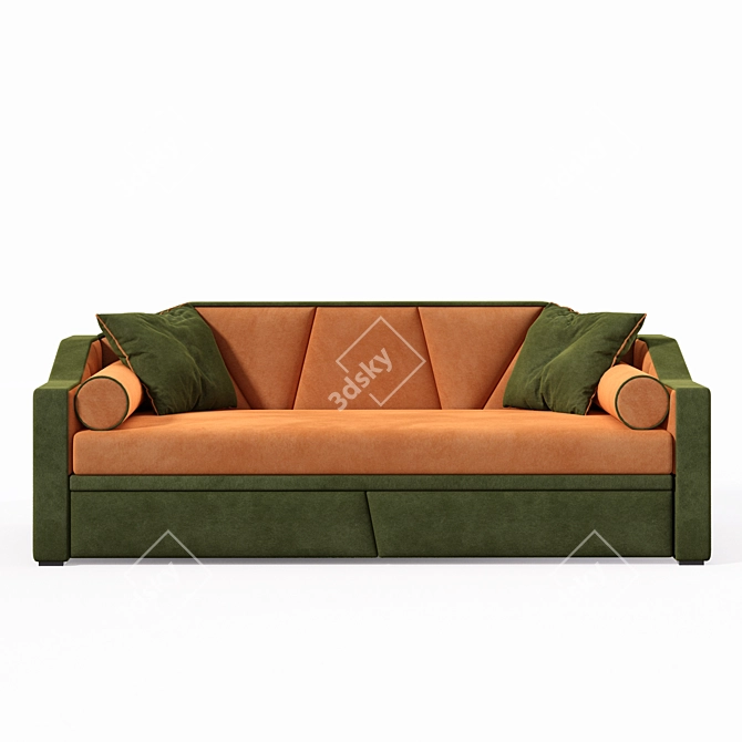 Cozy William Kids Sofa by Iriska 3D model image 2