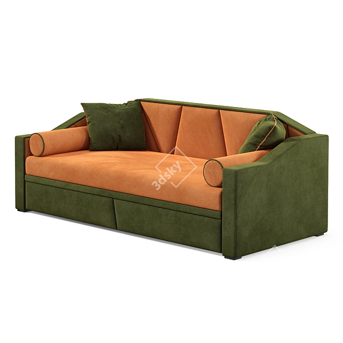 Cozy William Kids Sofa by Iriska 3D model image 6