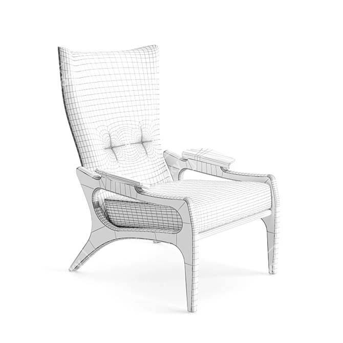 Luxurious HighBack Chairs - Craft Associates 3D model image 3