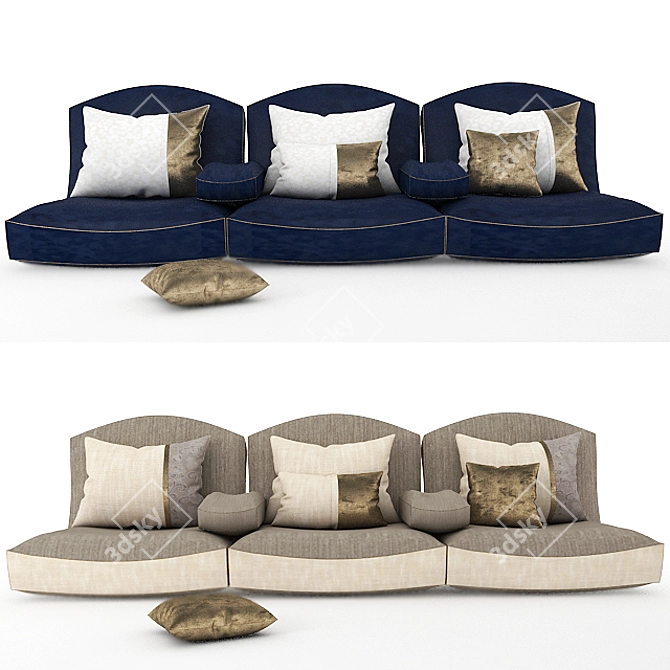 Arabian Nights Floor Sofa 3D model image 1