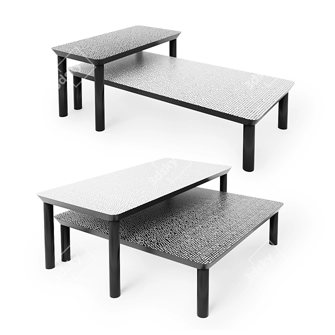 Modern Spotty Coffee Table by Zanotta 3D model image 1