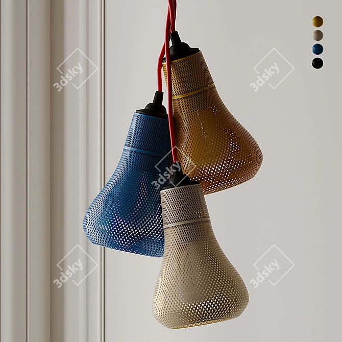 Stunning KAYAN Pendant Chandelier 3D model image 1