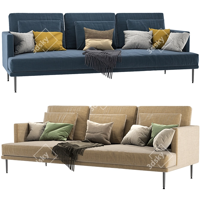 Elegant Paraiso Bonaldo Sofa 3D model image 1