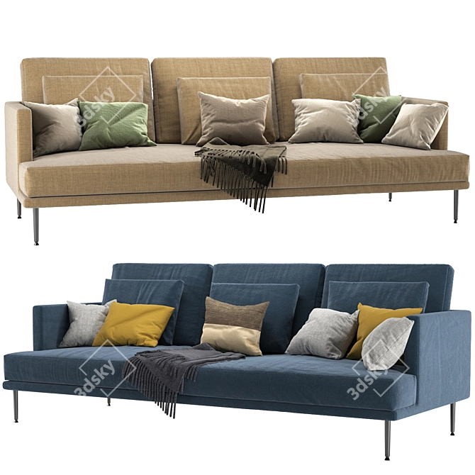 Elegant Paraiso Bonaldo Sofa 3D model image 2