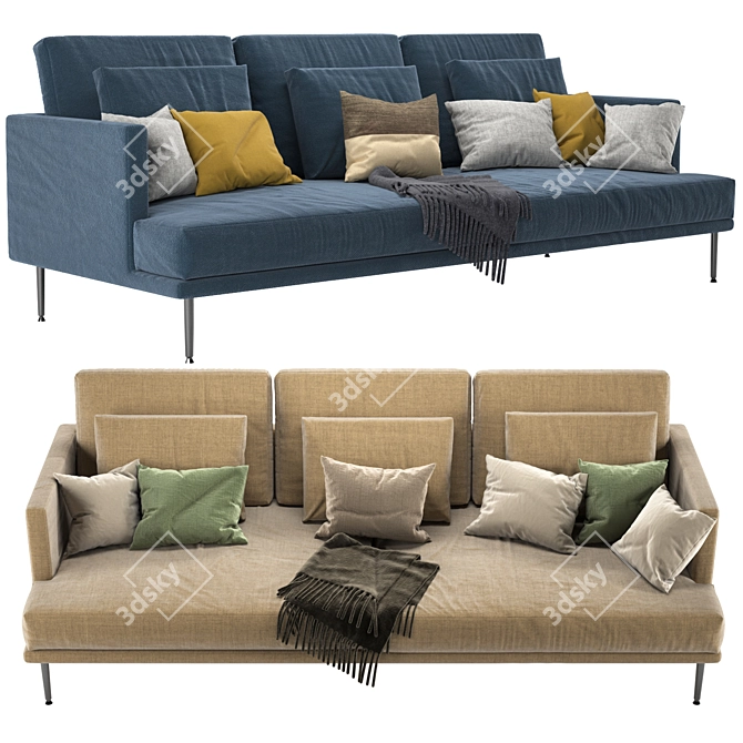 Elegant Paraiso Bonaldo Sofa 3D model image 3