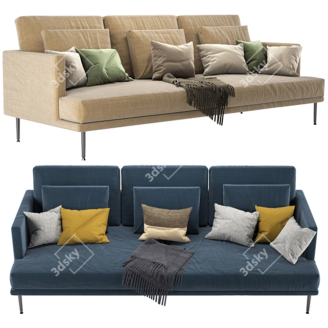 Elegant Paraiso Bonaldo Sofa 3D model image 4