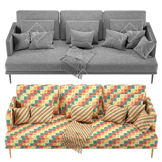 Elegant Paraiso Bonaldo Sofa 3D model image 5