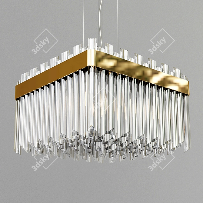 Elegant Crystal Chandelier: Cloyd 10597 3D model image 3