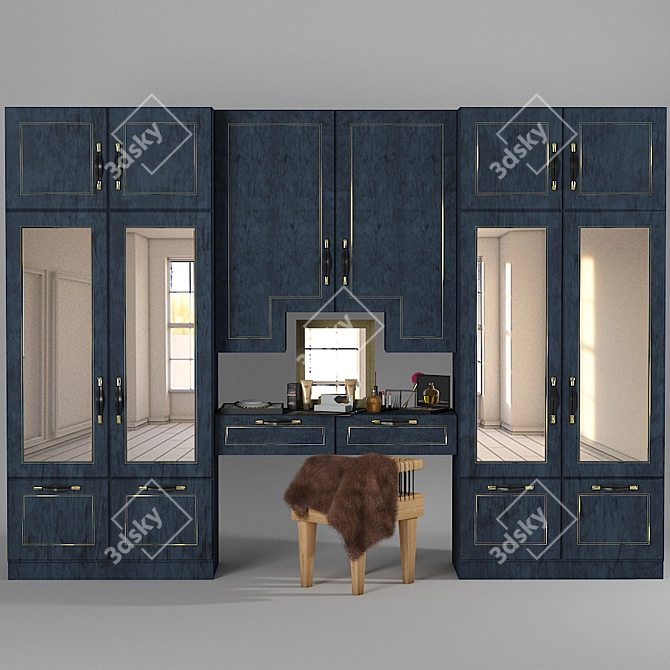 Modern Luxe Furniture Set 3D model image 1