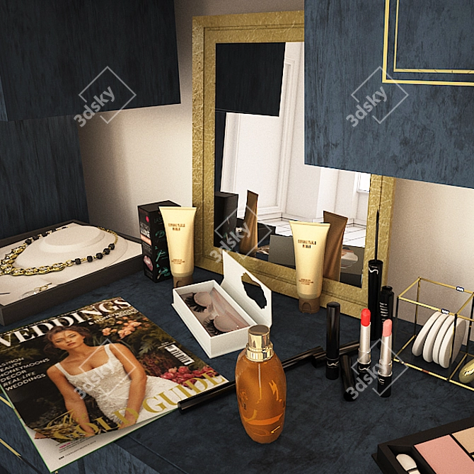 Modern Luxe Furniture Set 3D model image 2