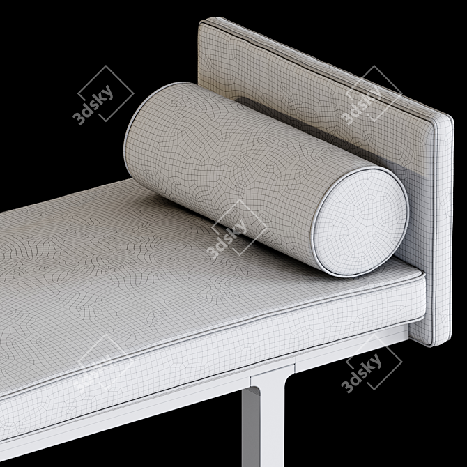 Vintage Style Archive Daybed 3D model image 3