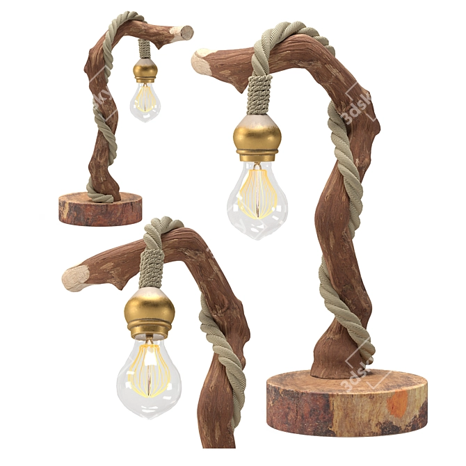 Wooden Light Collection 3D model image 17