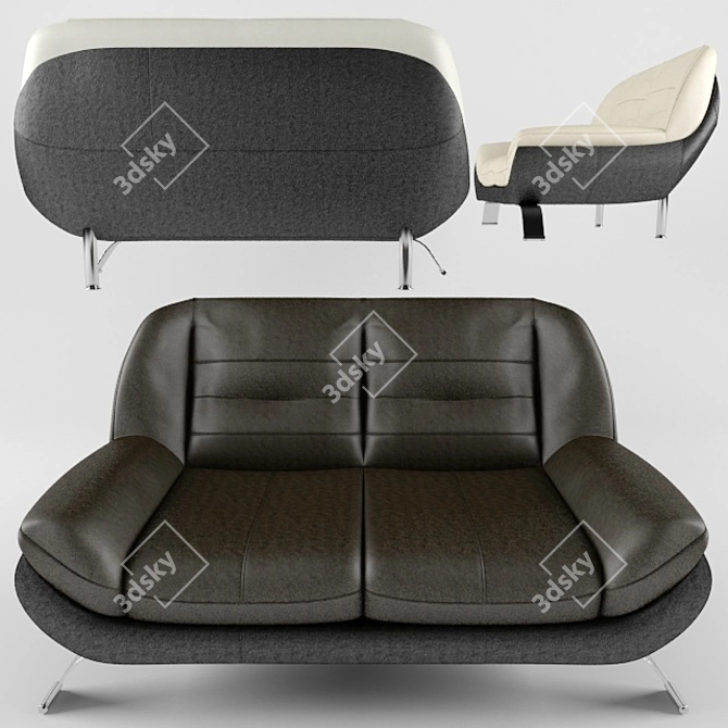 Mello Gala 2-Seater Sofa 3D model image 2